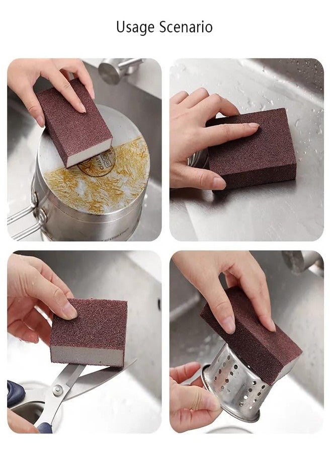 VIVITO Nano Carborundum Sponge Brush | Heavy-Duty Rust Remover & Kitchen Cleaner | No-Detergent Deep Cleaner | 3.9" x 2.7" x 1" | Descaling, Degreasing, Deep Cleaning for Pots, Pans | (Pack of 1) - Image 5